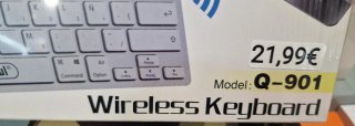 Teclado Inalámbrico Andowl Q-901 Gris