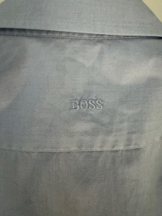 Camicia BOSS Uomo Azzurra/Grigio Chiara