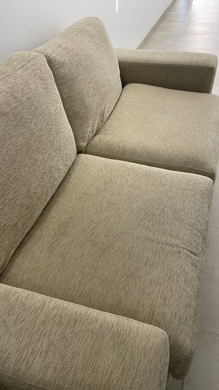 Sofá cama tipo italiano 135cm tela beige