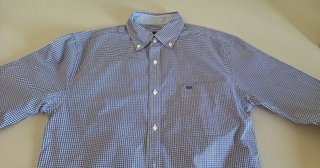 Camisa PdH cuadros manga larga hombre