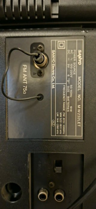 Radio Sanyo Doble Cassette