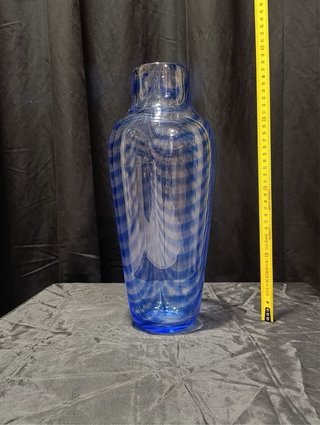 Vaso e centrotavola Murano blu