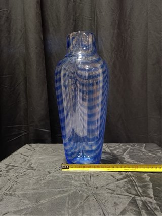 Vaso e centrotavola Murano blu