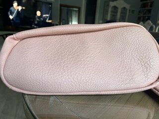 Bolso piel rosa palo