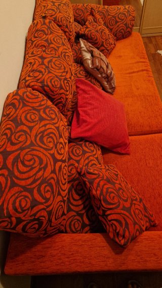 Sofá Chaiselongue Naranja ENTREGA EN MANO