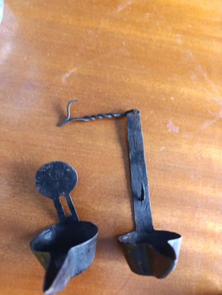 Candil antiguo hierro forjado