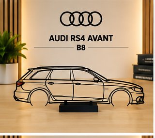 Silueta Audi RS4 Avant B8 con base