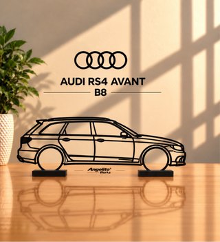 Audi RS4 Avant B8 Maqueta Silueta 3D 20cm