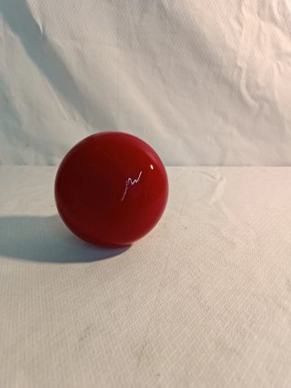 Vaso Murano Rosso in Vetro Trasparente
