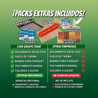 Casa prefabricada 2 hab. ¡Extras Incluidos!