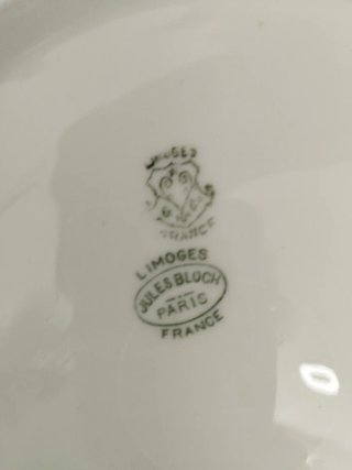 Vajilla Limoges Paris Francia Porcelana