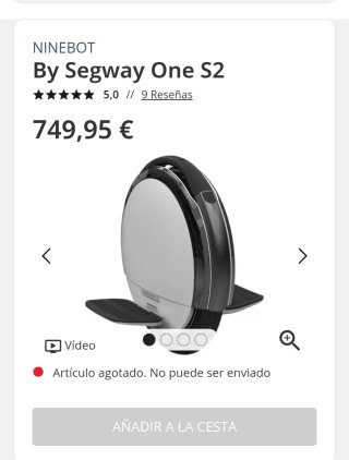 Ninebot One S2 Monociclo Eléctrico