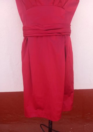 Vestido alta costura rojo Tara Jarmon