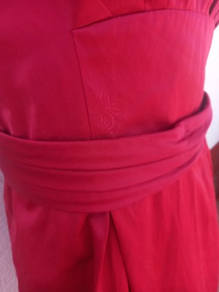 Vestido alta costura rojo Tara Jarmon