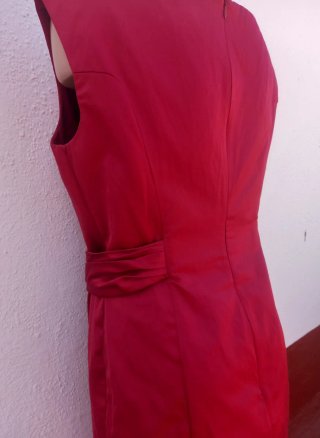 Vestido alta costura rojo Tara Jarmon