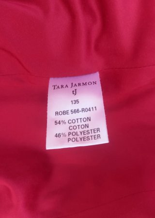 Vestido alta costura rojo Tara Jarmon