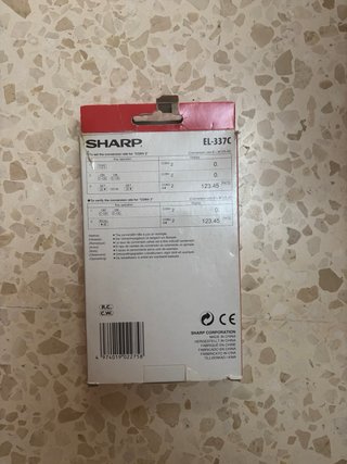 Calculadora Sharp Elsimante EL-337C