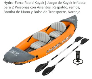 Kayak Hinchable Hydro-Force 2 Plazas Naranja