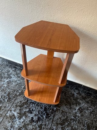 Mueble esquinero madera 3 estantes