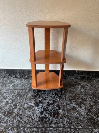 Mueble esquinero madera 3 estantes