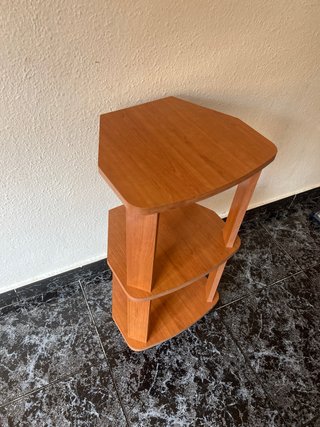 Mueble esquinero madera 3 estantes