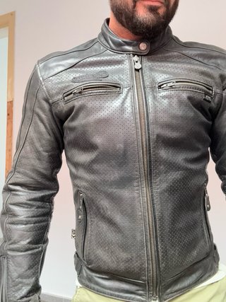 Chaqueta de moto Segura Iron Negra
