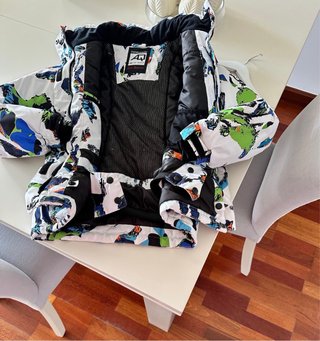 Chaqueta de nieve infantil multicolor