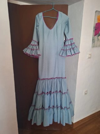 Traje de flamenca canastero