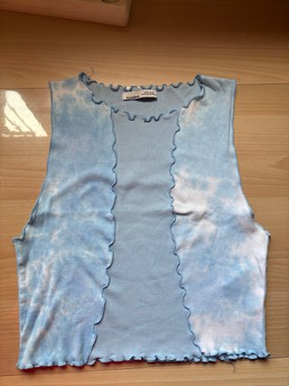 Top Pull&Bear Tie-Dye Azul