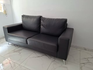 Sofá de 3 plazas negro
