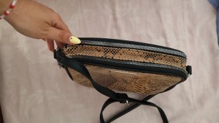 Bolso estampado piel serpiente