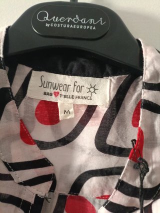 Vestido t'elle france estampado