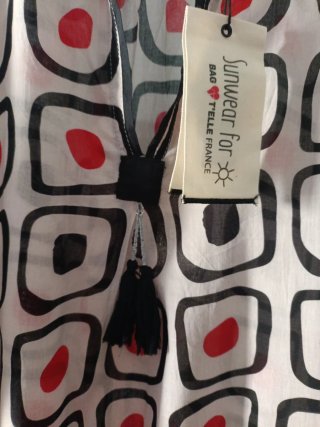 Vestido t'elle france estampado