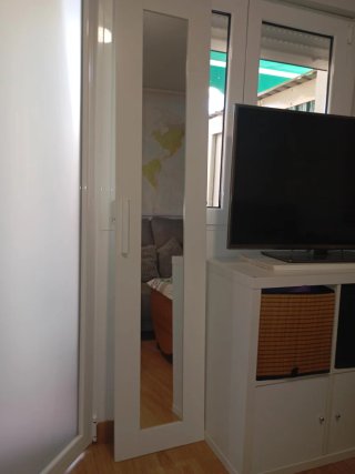 Puerta espejo para Billy Ikea Blanca