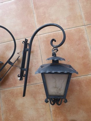 Faroles rústicos forja (Set de 3). Unidad 50 euros