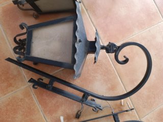 Faroles rústicos forja (Set de 3). Unidad 50 euros