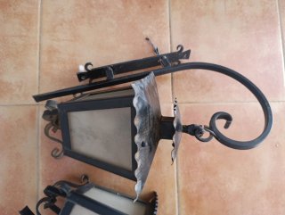 Faroles rústicos forja (Set de 3). Unidad 50 euros