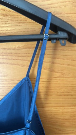 Conjunto Pijama Satén Azul Top Tirantes
