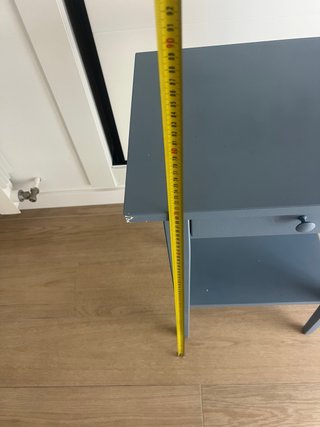Mesita de noche Ikea azul/gris