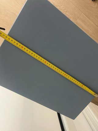 Mesita de noche Ikea azul/gris