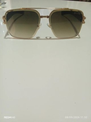 Gafas de sol Dita doradas y marrones,
