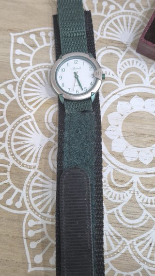 Reloj Spirale Mujer Brazalete Velcro Verde