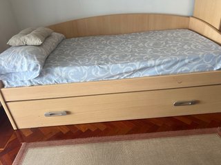 Cama nido de madera con cajones