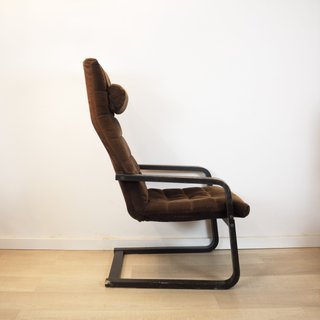 Sillón Vintage Ikea Marrón Terciopelo