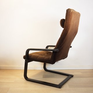 Sillón Vintage Ikea Marrón Terciopelo