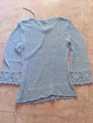 Blusón de hilo azul Talla M