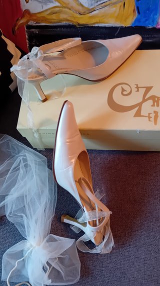Zapatos de Novia Sara Navarro Tacon Blanco