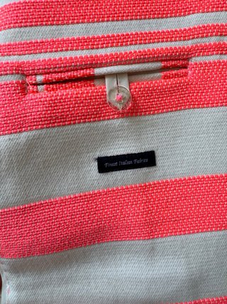 Giacca Tommy Hilfiger a Righe Rosa Salmon