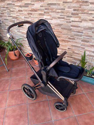 Cybex Priam Platinum Capazo Lux Rose Gold
