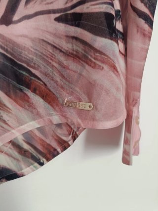 Blusa Guess Transparente Estampada